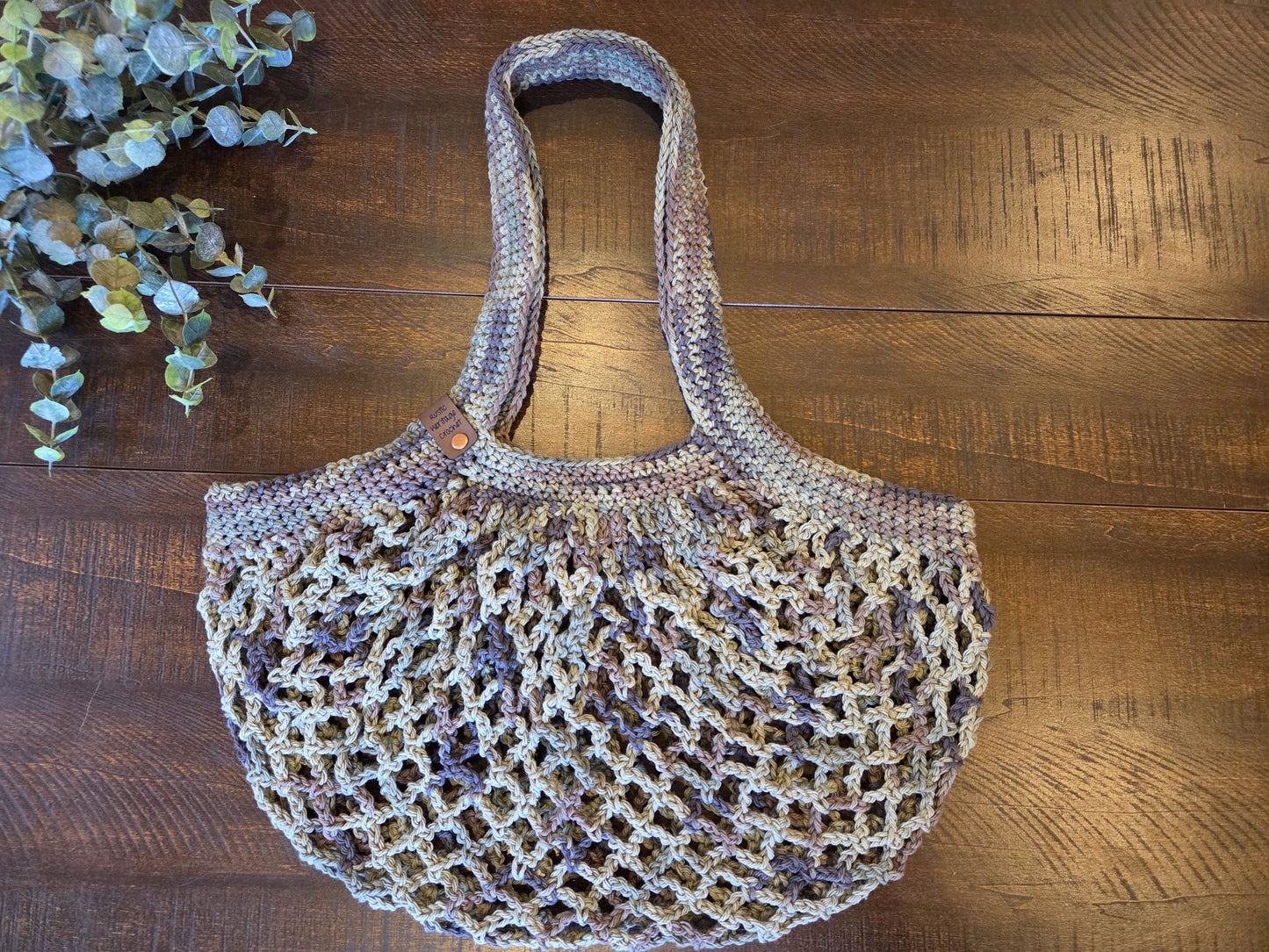 Green Camo Mesh Market Bag