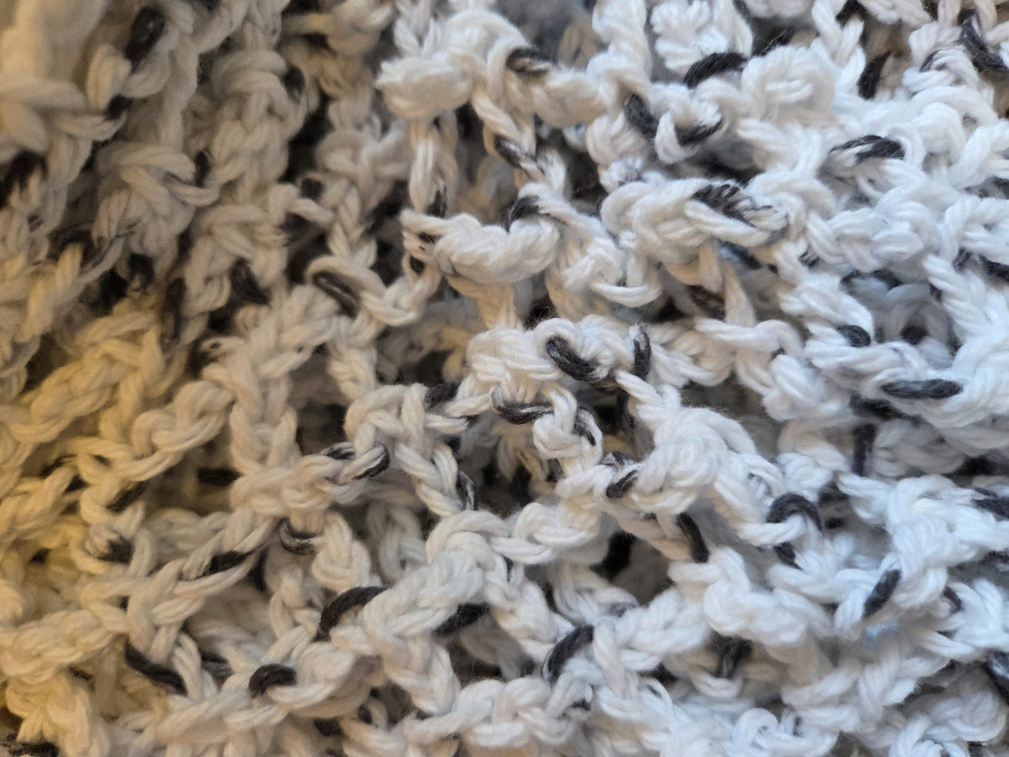 Salt & Pepper Mesh Market Bag