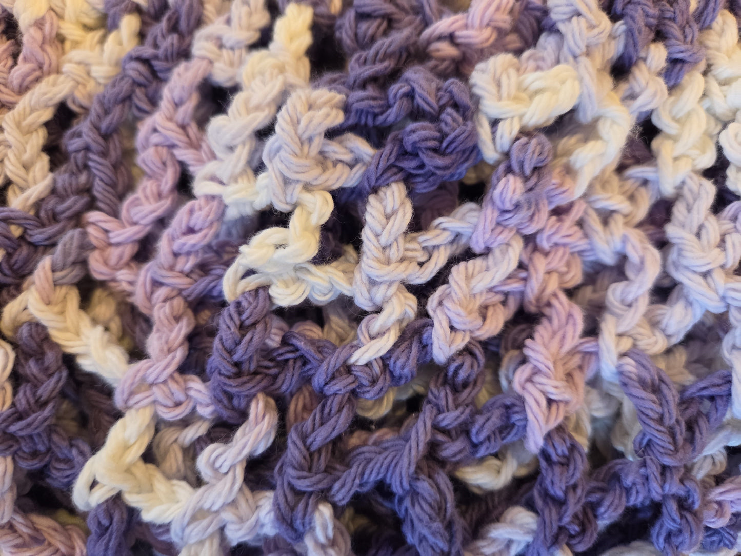 Purple Haze Ombre Mesh Market Bag