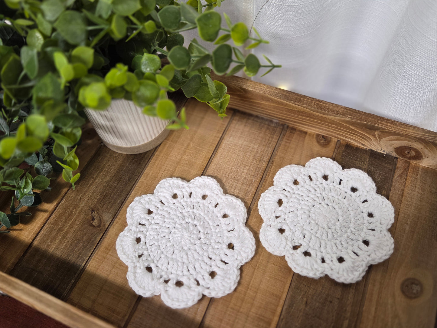 Coasters - SET OF 2 - White