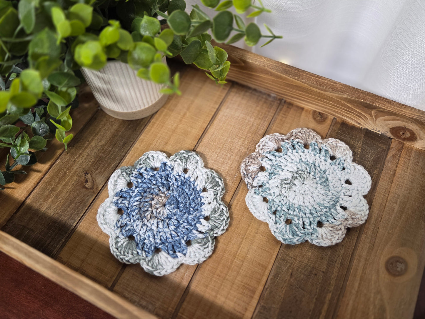 Coasters - SET OF 2 - Moonlit Frost