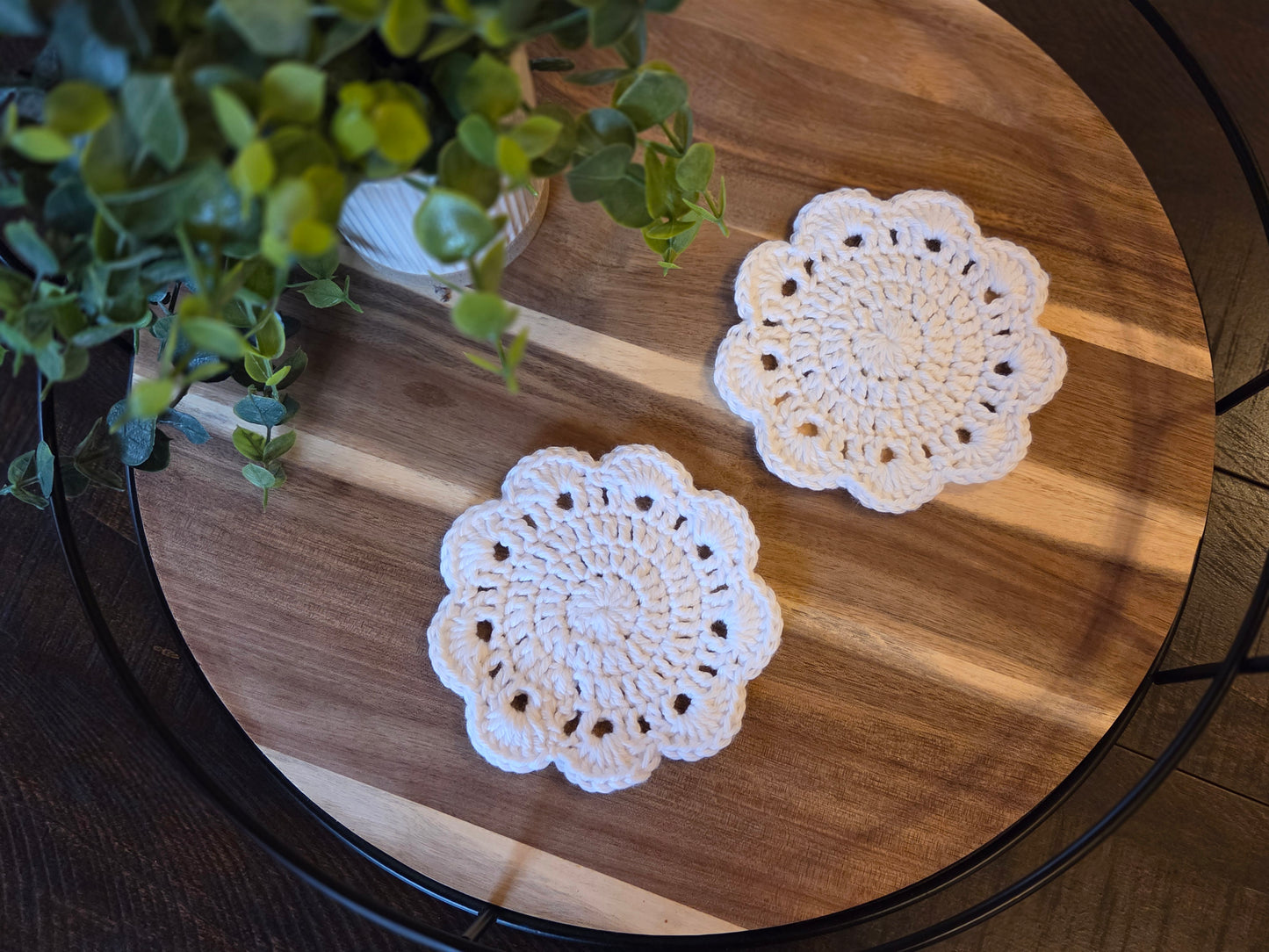 Coasters - SET OF 2 - White