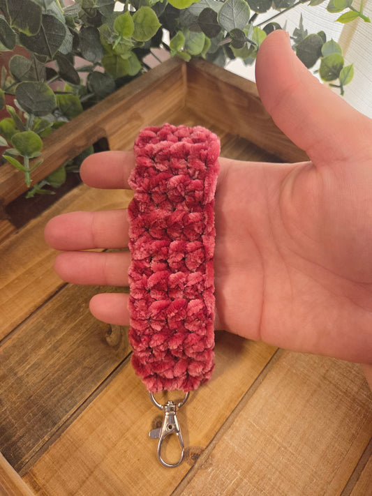 Velvet Keychain (Dark Pink)