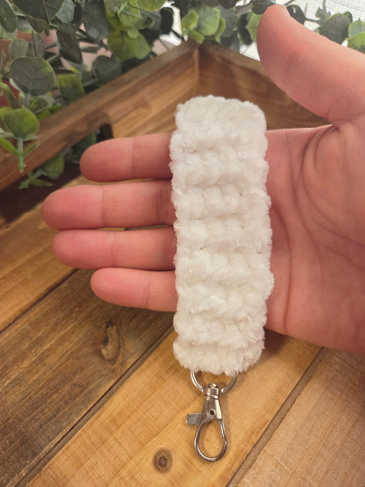 Velvet Keychain (White)