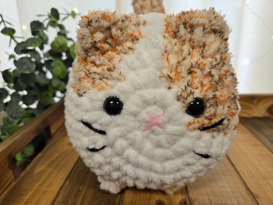Orange Tweed & White Loaf Cat