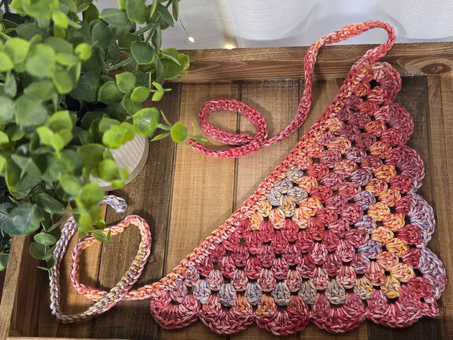 Granny Stitch Bandana - Harvest Reds