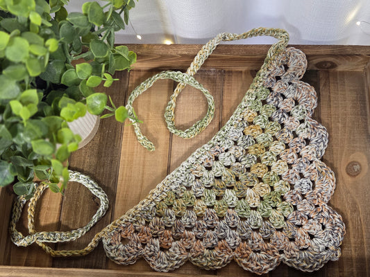 Granny Stitch Bandana - Earth Tones