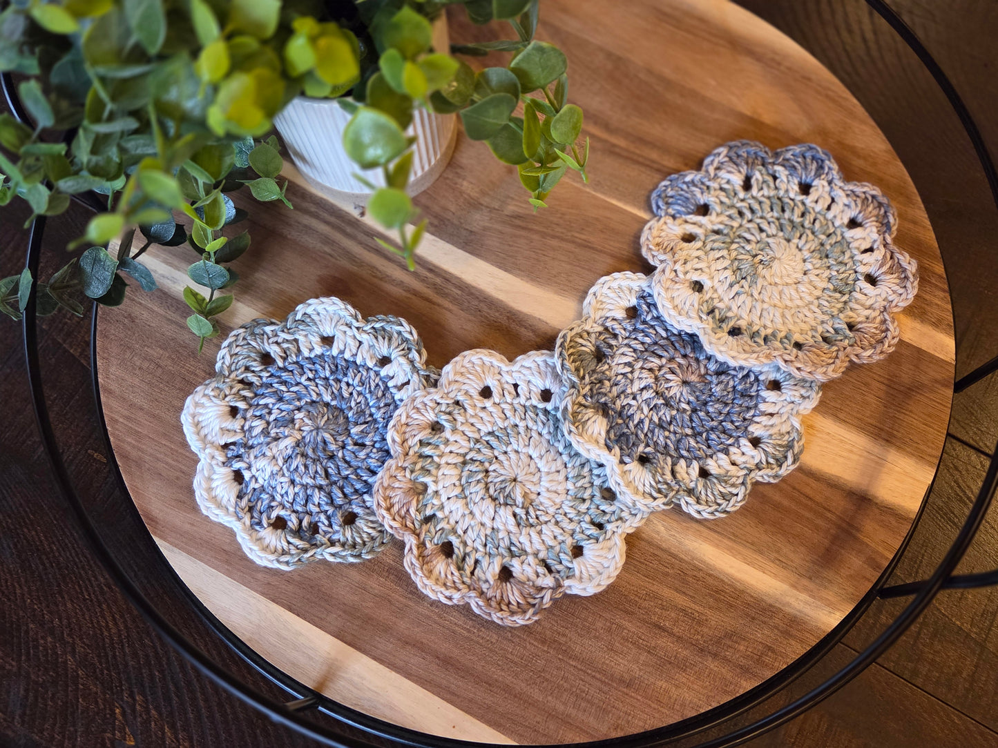 Coasters - SET OF 4 - Moonlit Frost