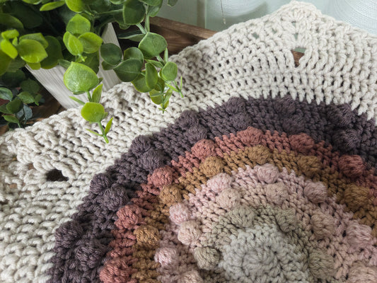 Rainbow Baby Lovey Blanket - Purple & Pinks