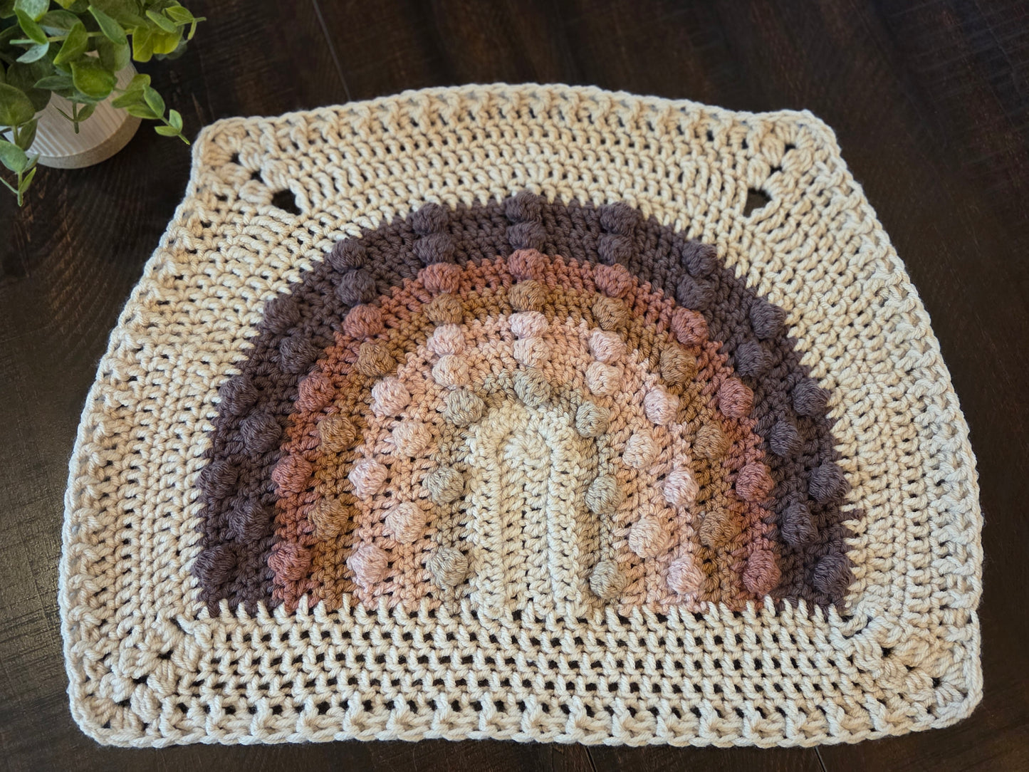Rainbow Baby Lovey Blanket - Purple & Pinks