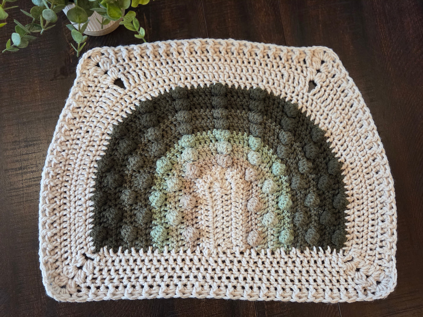 Rainbow Baby Lovey Blanket - Greens & Neutrals